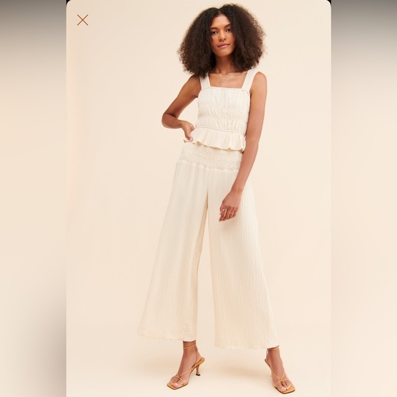 Free the Roses Pants - FREE THE ROSES Crinkled Jumpsuit 🤎